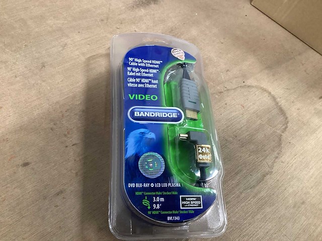 Bandridge hdmi kabel 3 meter (6x) - afbeelding 1 van  5