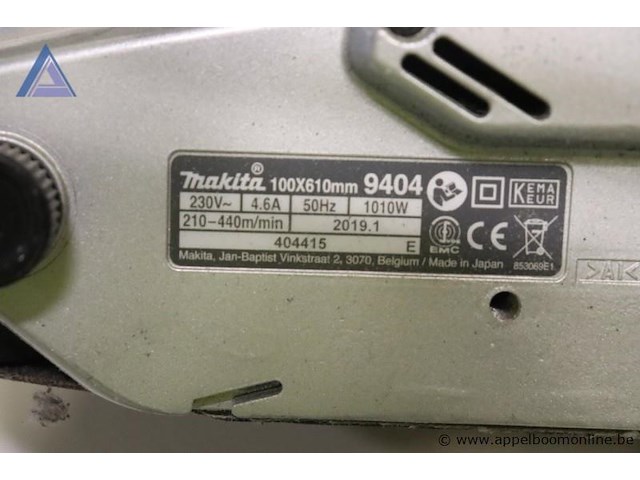 Bandschuurmachine - makita - 9403 - afbeelding 3 van  3