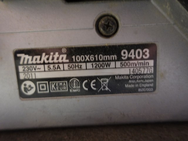 Bandschuurmachine makita - afbeelding 3 van  3