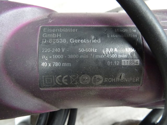 Bandschuurmachine rohr-sniper - afbeelding 3 van  6