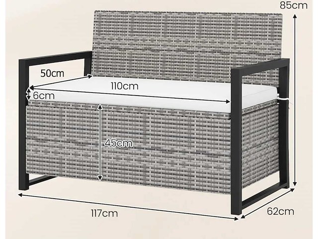 Bank - trunk - afbeelding 4 van  5