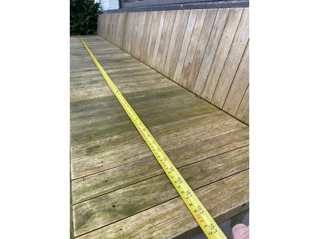 Bank accoya hardhout 260cm - afbeelding 1 van  6
