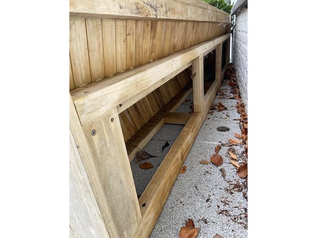 Bank accoya hardhout 260cm - afbeelding 5 van  6