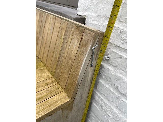 Bank accoya hardhout 290cm - afbeelding 1 van  6