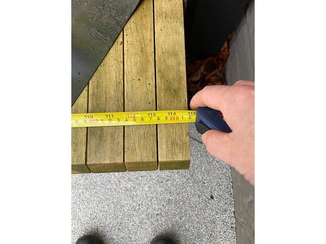 Bank accoya hardhout 290cm - afbeelding 5 van  6