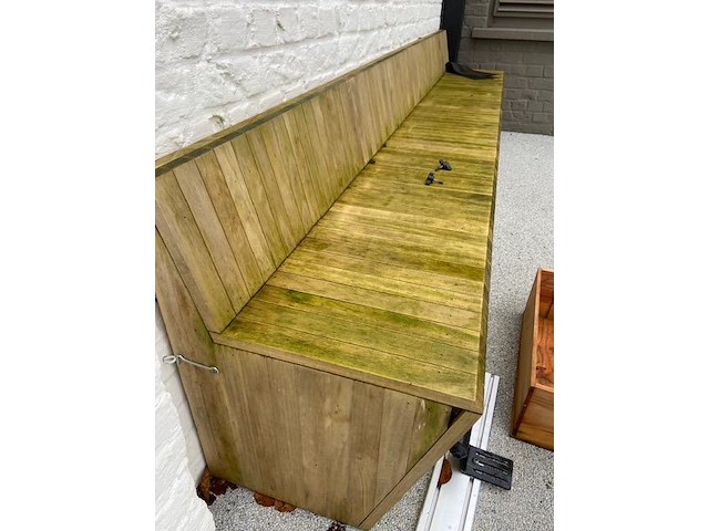 Bank accoya hardhout 290cm - afbeelding 6 van  6
