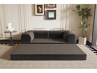 Bankbed 90x200x34 cm (anthraciet) - afbeelding 4 van  7