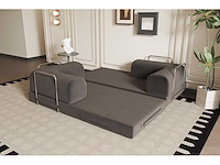 Bankbed 90x200x34 cm (anthraciet) - afbeelding 5 van  7