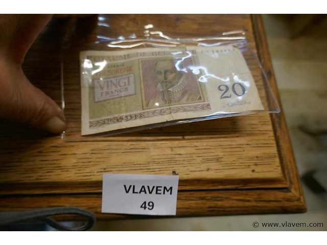 Bankbiljet 20 frank - afbeelding 1 van  1