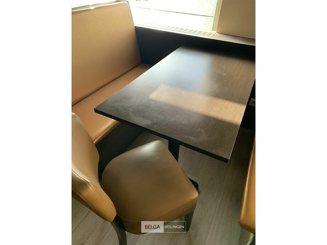 Bankset met tafel, incluis 1 stoel - afbeelding 3 van  3
