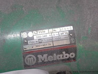 Bankslijpmachine metabo 7230, 1,1 kw, 380 v, serienummer 21448, werking niet gekend - afbeelding 2 van  2