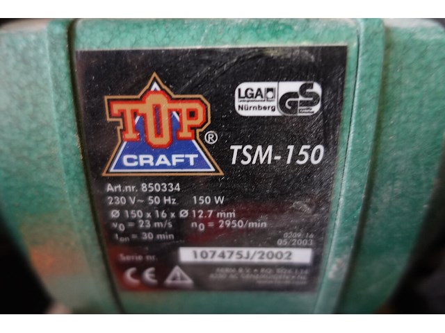 Bankslijpmachine top craft - afbeelding 3 van  3