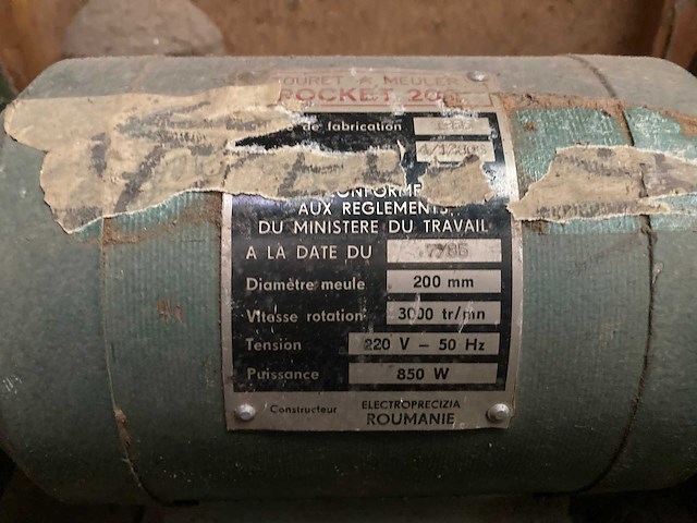 Bankslijpmachine - afbeelding 2 van  3