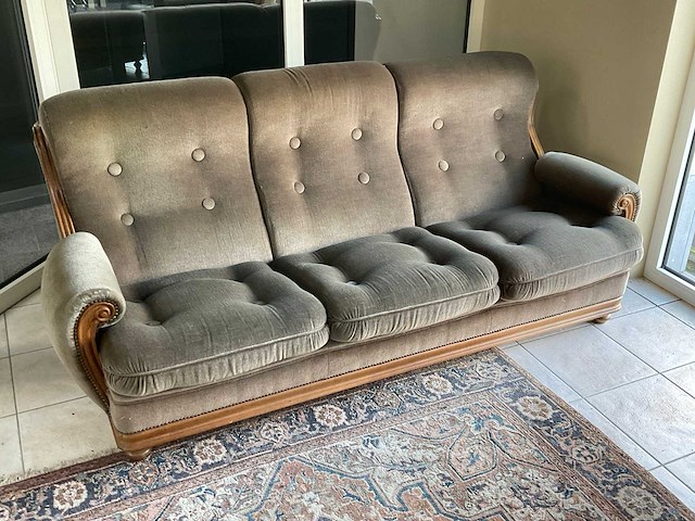 Bankstel met fauteuils en salontafel - afbeelding 4 van  4