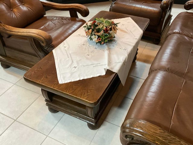 Bankstel met fauteuils en salontafel - afbeelding 4 van  5