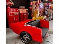 Bankstoel gemaakt van een authentieke ford mustang achterwiel - afbeelding 5 van  5
