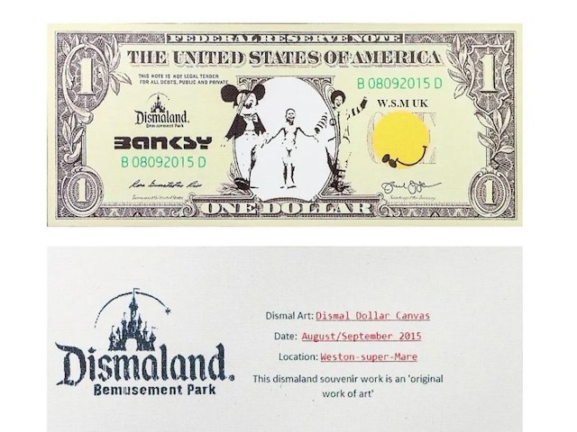 Banksy dismaland dollar 'napalm' - afbeelding 7 van  11