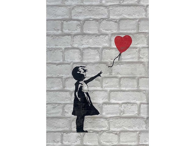 Banksy (naar) - girl with baloon - offset - afbeelding 1 van  7