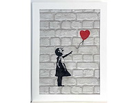 Banksy (naar) - girl with baloon - offset - afbeelding 2 van  7