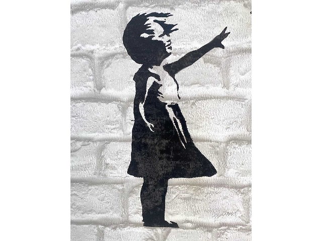 Banksy (naar) - girl with baloon - offset - afbeelding 4 van  7