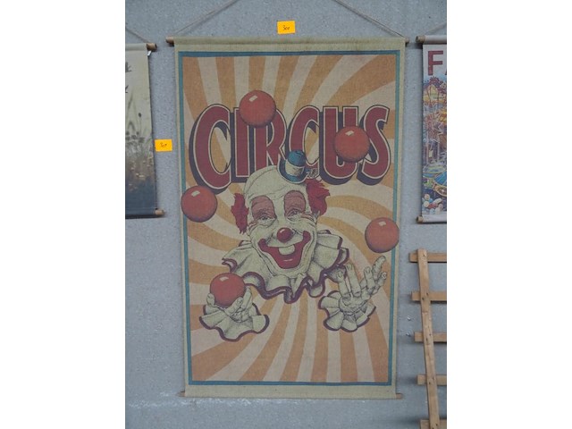 Banner circus - afbeelding 1 van  2