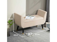 Banquette de luxe banc rembourré avec espace de rangement - afbeelding 6 van  11