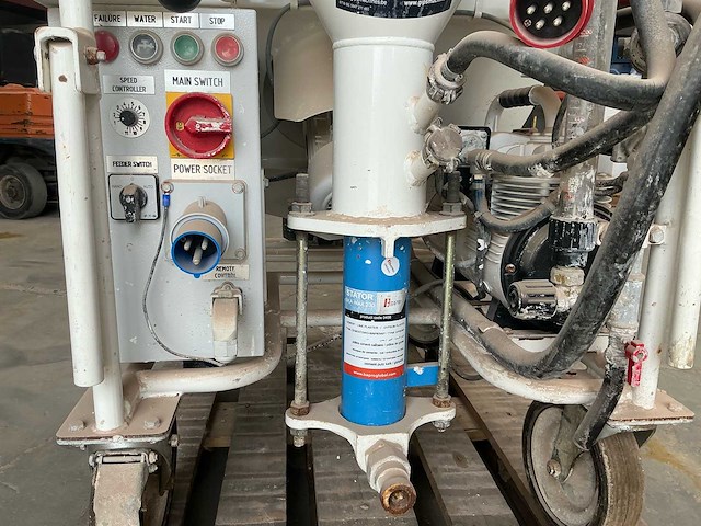 Bapro one 230v gips spuitmachine - pleistermachine - stucadoorsmateriaal - afbeelding 6 van  19