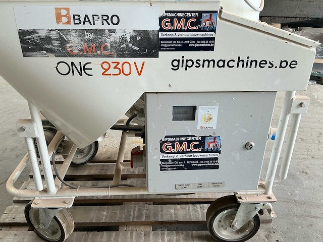 Bapro one 230v gips spuitmachine - pleistermachine - stucadoorsmateriaal - afbeelding 17 van  19
