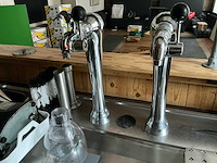 Bar - toog - bartoog met tapinstallatie en afwasbak - afbeelding 7 van  10