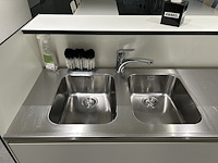 Bar-meubel in volkern met inox werkblad - afbeelding 3 van  6