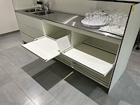 Bar-meubel in volkern met inox werkblad - afbeelding 4 van  6