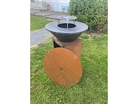 Barbecue handmade welden cortenstaal - afbeelding 2 van  6