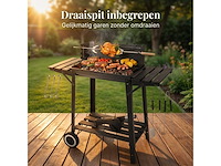 Barbecue houtskool met draaispit - afbeelding 5 van  7