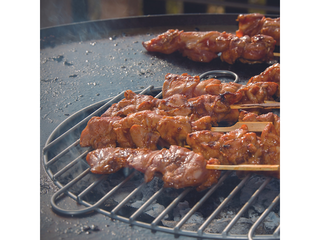 Barbecue met houtopslag oryx staal - zwart - afbeelding 5 van  7
