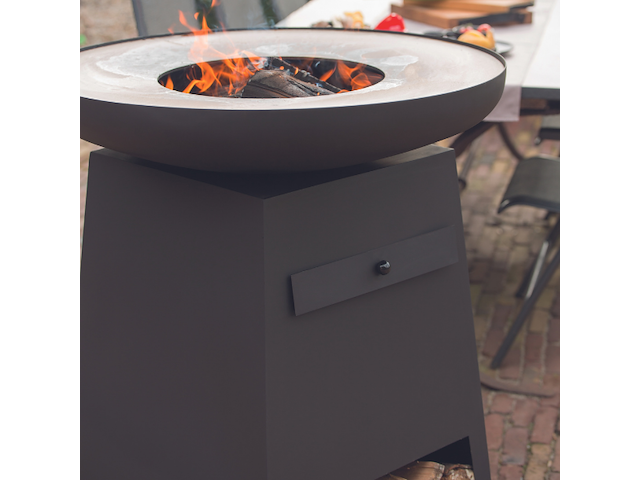 Barbecue met houtopslag oryx staal - zwart - afbeelding 7 van  7