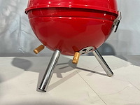 Barbecue rond - 30 cm - houtskool - rood - afbeelding 2 van  5