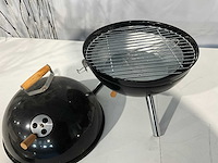 Barbecue rond - 30cm - houtskool - zwart - afbeelding 3 van  4