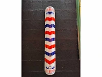 Barber pole emaille plaat