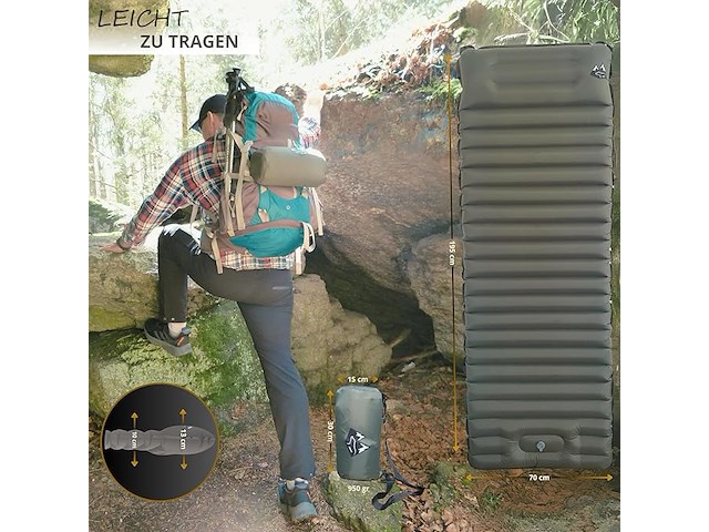 Bärberg zelfopblazend luchtmatras - afbeelding 6 van  6