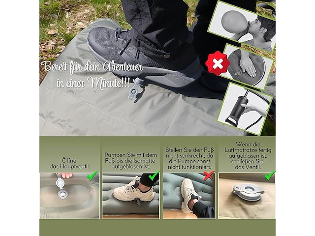 Bärberg zelfopblazend luchtmatras - afbeelding 3 van  6