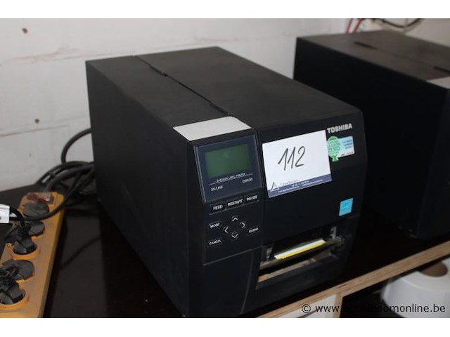 Barcode printer, toshiba, b-ex4t1-gs12-qm-r, werking niet gekend - afbeelding 1 van  2