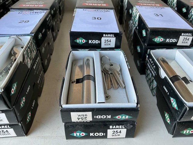 Barel partij cilinder sloten inclusief 3 sleutels - afbeelding 1 van  1