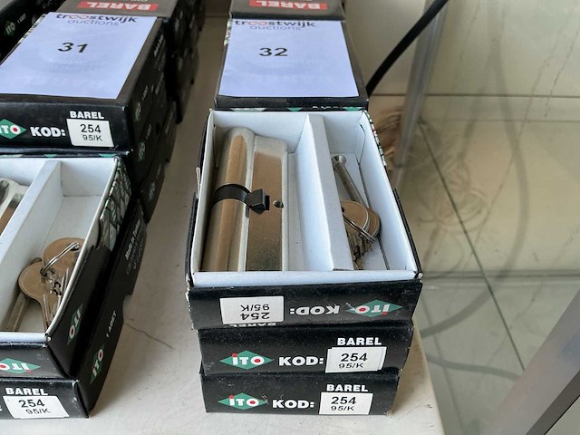 Barel partij cilinder sloten inclusief 3 sleutels - afbeelding 1 van  1