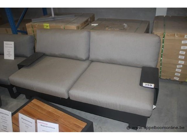 Bari frame 2-zit | 2x bari/fano/truro rugleuning - afbeelding 1 van  1