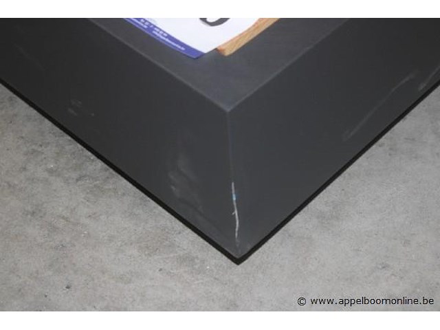 Bari salontafel 90x90x32cm met teak inleg - afbeelding 2 van  2