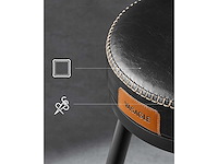 Barkruk - keukenstoel, gestoffeerde stoel, pu met naden (x6 mix) - afbeelding 11 van  11