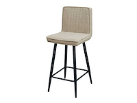 Barkruk beige boucle (4x) - afbeelding 1 van  5