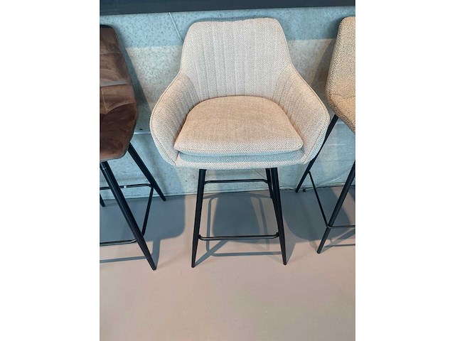Barkruk beige weave (4x) - afbeelding 2 van  5