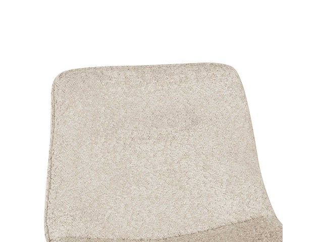 Barkruk ecru chenille stof (4x) - afbeelding 6 van  8