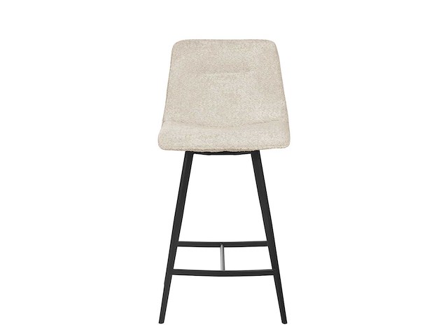 Barkruk ecru chenille stof (4x) - afbeelding 2 van  8